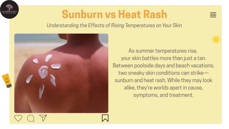 Sunburn vs Heat Rash: Understanding the Effects of Rising Temperatures on Your Skin